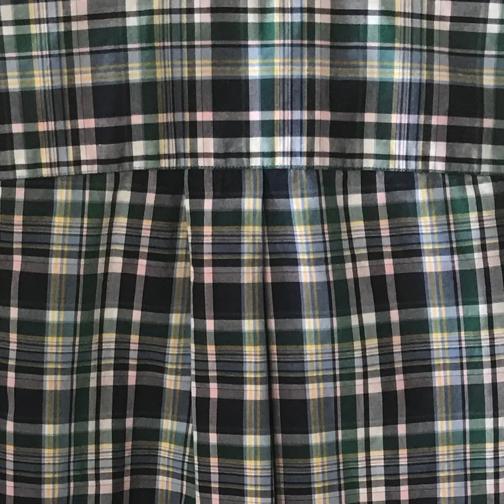 Ralph Lauren Polo 100% cotton Plaid Button Down Shirt Boys size Large (14-16)